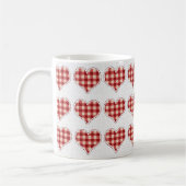 Cute Pset Red Hearts Dotty Pattern Koffiemok (Links)