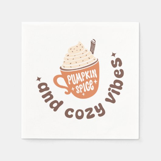 Cute PSL Fall  – Pumpkin Spice and Cozy vibes  Servet (Voorkant)