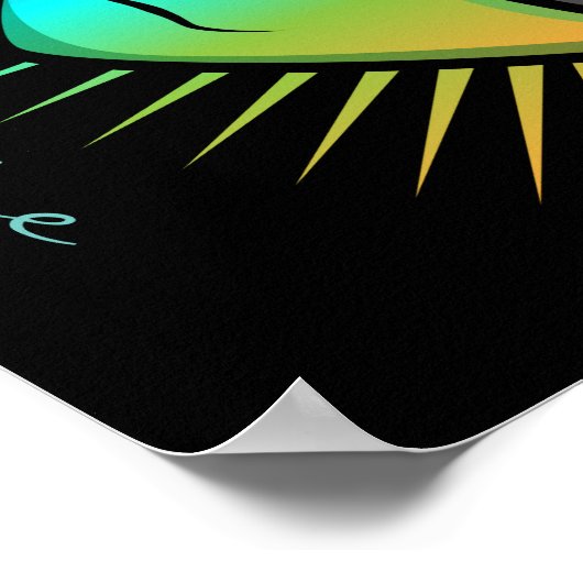 Cute Psychedelic Alien Head Thunder_Cove Poster (Hoek)