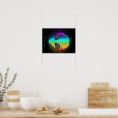 Cute Psychedelic Alien Head Thunder_Cove Poster (Keuken)