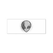 Cute Psychedelic Alien Head Thunder_Cove Rubberstempel (Gestempeld)