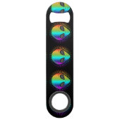 Cute Psychedelic Alien Head Thunder_Cove Speed Flessenopener (Voorkant)