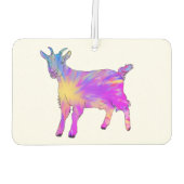 Cute Psychedelic Goat Funky Colorful Artsy Animal Luchtverfrisser (Achterkant)