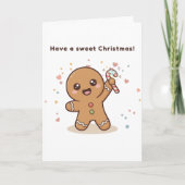 Cute Puchi Dōshi Gingerbread Card Kaart (Voorkant)