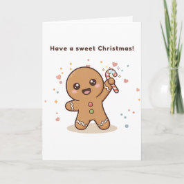 Cute Puchi Dōshi Gingerbread Card Kaart
