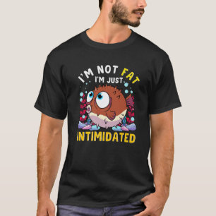 Cute Puffer Fish Funny Aquarium geïntimideerd Puff T-shirt