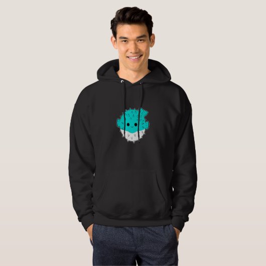 Cute Puffer Fish Hoodie (Voorkant volledig)