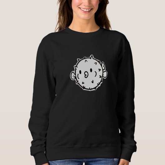 Cute Puffer Fish Pufferfish Graphic Trui (Voorkant)