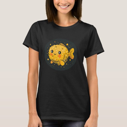 Cute Pufferfish T-shirt (Voorkant)