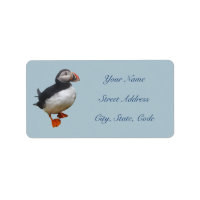 Cute Puffin-Adresetiketten