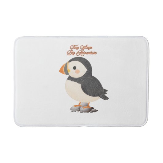 Cute Puffin Badmat (Voorkant)