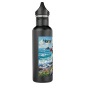 Cute Puffin on the Seashore themed Personalized Waterfles (Links)