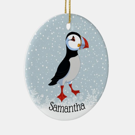 Cute Puffin Ornament (Rechts)