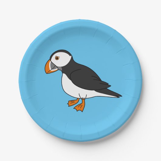 Cute Puffin Papieren Bordje (Voorkant)
