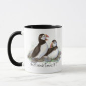 Cute Puffins, Best Friends Forever, BFF, Birds Mok (Links)