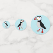 Cute Puffins Design Table Confetti (Achterkanten)