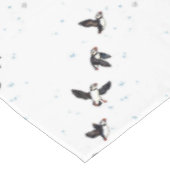 Cute puffins vliegen tafelkleed (Gekanteld)