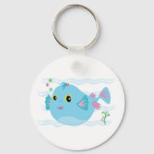 Cute Puffy Fish Sleutelhanger (Achterkant)