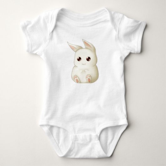 Cute Puffy Kawaii Bunny Rabbit Romper (Voorkant)