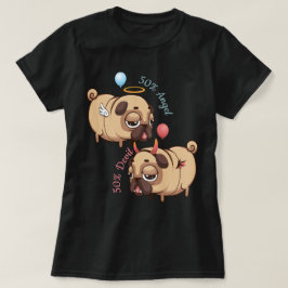 Cute Pug Angel/Devil T-shirt