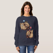 Cute Pug Angel/Devil Trui (Voorkant volledig)