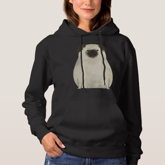 Cute Pug Art Design Classic T-Shirt 866 (Voorkant)