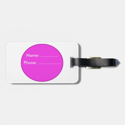 Cute pug bagagelabel (Achterkant horizontaal)