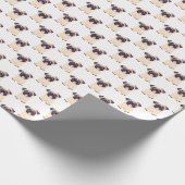 Cute Pug Cadeaupapier (Hoek)