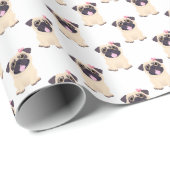 Cute Pug Cadeaupapier (Rol Hoek)