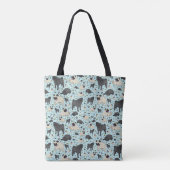 Cute Pug Canvas tas (Achterkant)