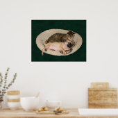 Cute Pug & Cat-Poster Poster (Keuken)