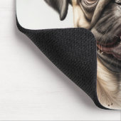 Cute Pug chilling Best Dog Mam Ever Muismat (Hoek)