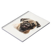 Cute Pug chilling Best Dog Mam Ever Notitieboek (Linkerzijde)