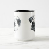 Cute Pug Coffee Mok (Midden)