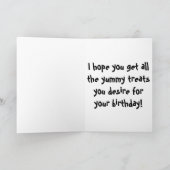 Cute Pug Dog Birthday Kaart (Binnen)