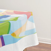 Cute Pug Dog Colorful in Blanket Tafelkleed (Voorbeeld)