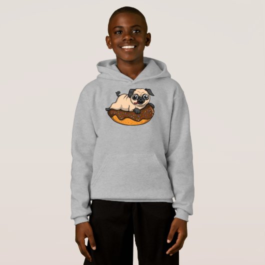 Cute Pug Dog Donut Lover Pet (Voorkant volledig)