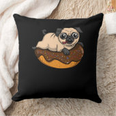 Cute Pug Dog Donut Lover Pet Kussen (Deken)