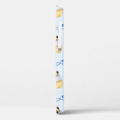 Cute Pug Dog I Love Mam Blue Case-Mate iPhone Case (Achterkant / Links)