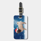 Cute Pug Dog Kerstkerstkerstkerstkerstkerstkerstma Bagagelabel (Voorkant verticaal)