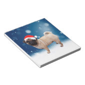 Cute Pug Dog Kerstkerstkerstkerstkerstkerstkerstma Notitieblok (Schuin)