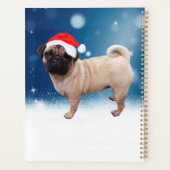 Cute Pug Dog Kerstkerstkerstkerstkerstkerstkerstma Planner (Achterkant)