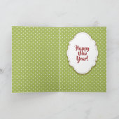 Cute Pug Dog Merry Kerstmis Feestdagen Kaart (Binnen)