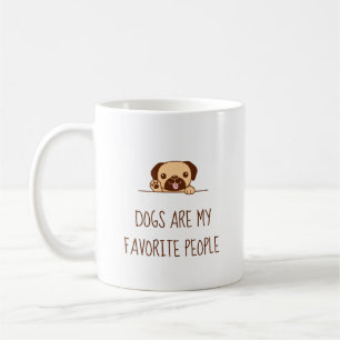 Cute Pug Dog Peking boven Quote Koffiemok