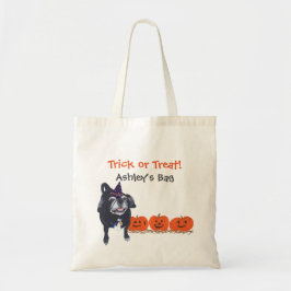 Cute Pug Dog Pumpkins Trick or treat Halloween Bag Tote Bag