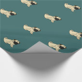 Cute Pug Dog Wrapping Paper Cadeaupapier (Hoek)