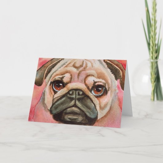 Cute Pug Face Aankondiging (Voorkant)