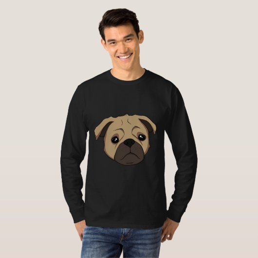 Cute Pug Face Classic T-Shirt 570 (Voorkant volledig)