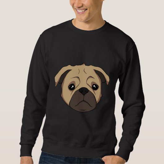 Cute Pug Face Classic T-Shirt 570 (Voorkant)