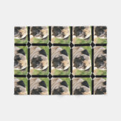 Cute Pug Fleece Deken (Voorkant (Horizontaal))